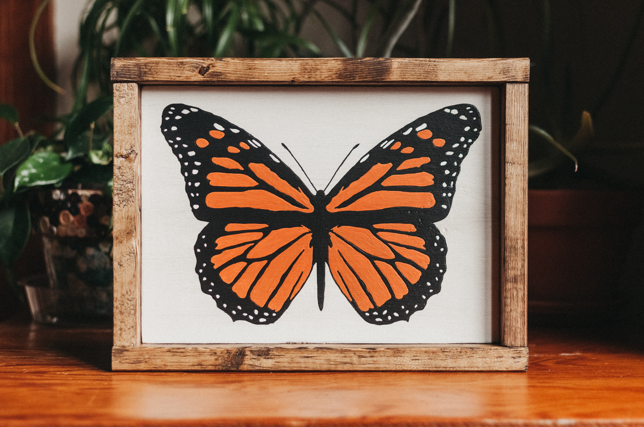 Monarch Wooden Butterfly Decor - Blackbrdstore