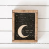 Moon and Stars Wood Wall Art "These Are for You"