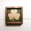 Gold and Green Shamrock Wood Sign