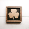 Gold and Black Shamrock Wood Sign