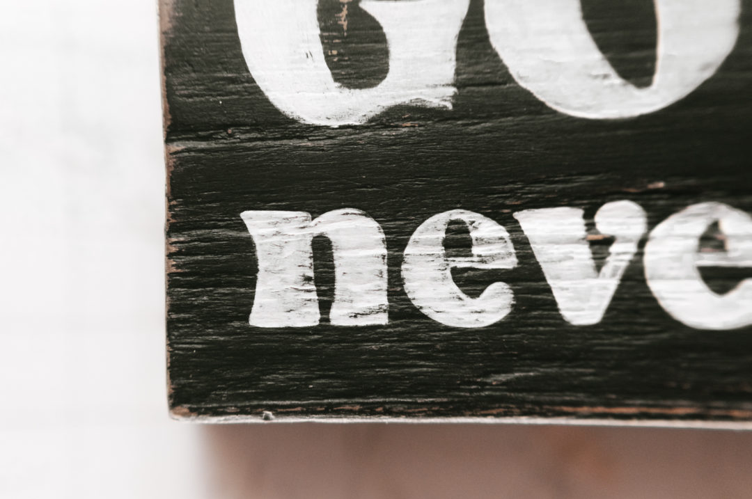 Goonies Never Say Die Reclaimed Wood Sign for Shelf, Mantle or Desk - Image 5
