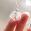 Branch Art No.13 | Clear, Tumbled Glass with Silver-Colored Wire Wraps | Hanging Branch Wall Art or Suncatcher - Image 5