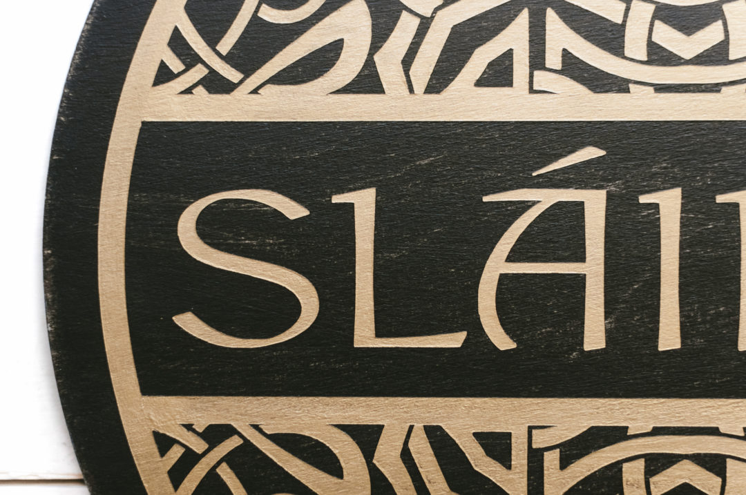 Slainte Wood Wall Art | Bar Decor | Round Slainte Sign | Irish Cheers - Image 7