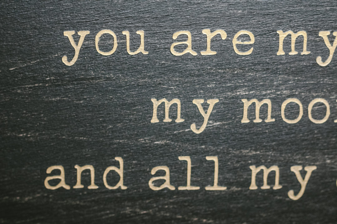 You Are My Sun, My Moon and All My Stars | EE Cummings | Sun Moon and Stars | Wood Sign - Image 9